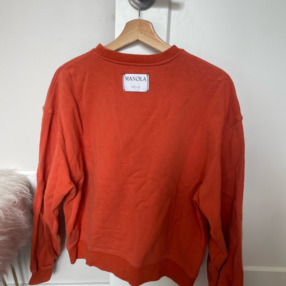 Manola Women's Bold Orange Sweater - Picture 2 of 2